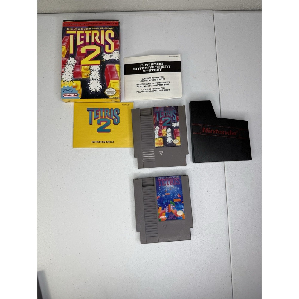 Nintendo NES TETRIS 1 Loose NES Tetris 2 CIB